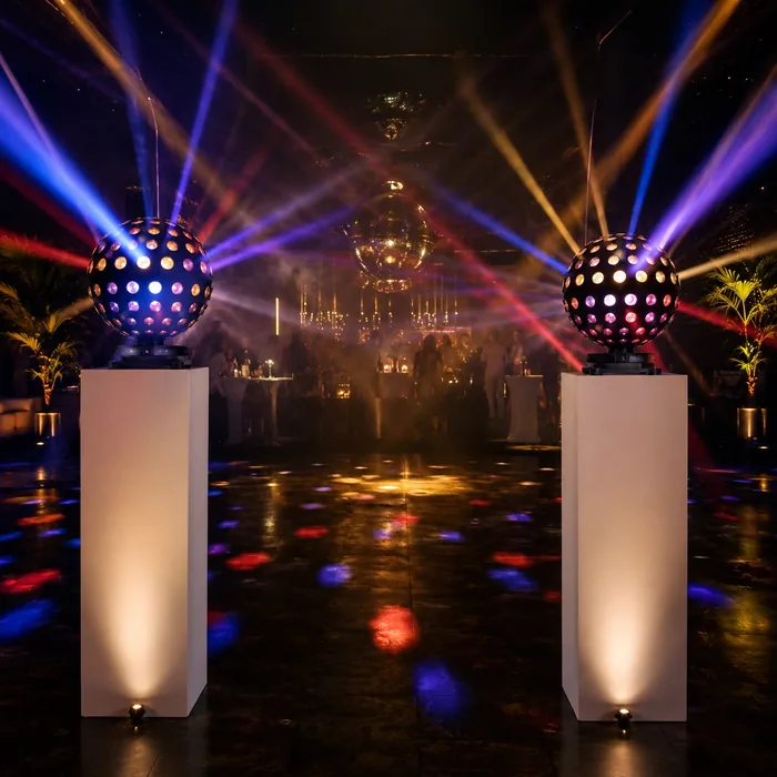 Ljusshow med LED B-40 – tillval för karaoke i Stockholm & Tyresö